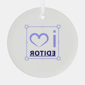 I'm Editor Glass Tree Decoration