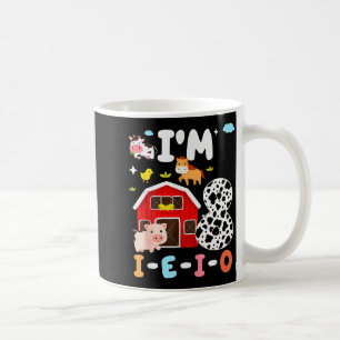 I'm Eight I-e-i-o 8 Year Old Farm Animal 8th Birth Coffee Mug