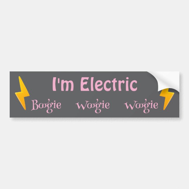 I'm Electric Bumper Sticker (Front)