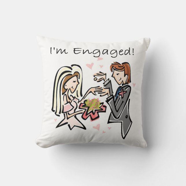 I'm Engaged Cushion (Front)