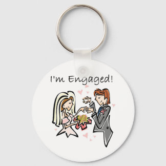 I'm Engaged Key Ring