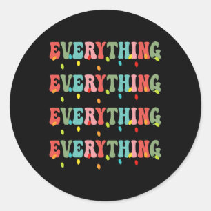 I'm Everything I Need For Christmas Xmas Couple Ma Classic Round Sticker