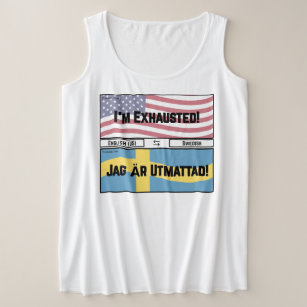 I'm Exhausted! Plus Size Tank Top