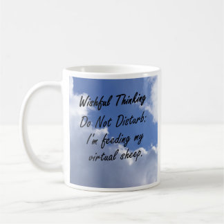 I'm feeding my virtual sheep coffee mug