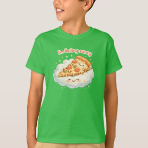 Im Feeling Saucy Cute Pizza Cartoon   Funny Food T-Shirt