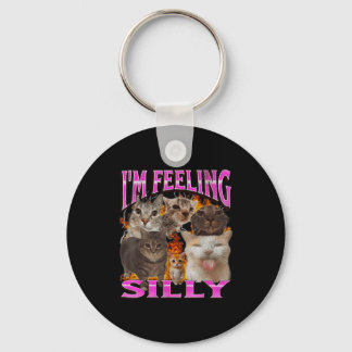 I'm Feeling Silly Funny Cat Meme Bootleg Graphic F Key Ring