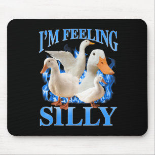 Im Feeling Silly Funny Goose Meme Bootleg Vintage Mouse Mat