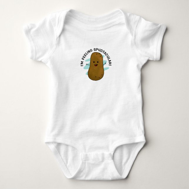 I'm Feeling Spudtacular Potato Baby Bodysuit (Front)