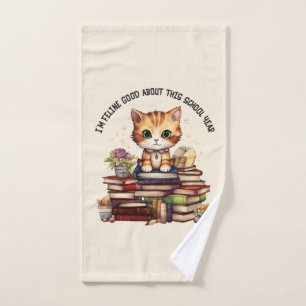 I'm Feline Good About This School Year Bath Towel Set