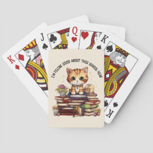 I'm Feline Good About This School Year Playing Cards