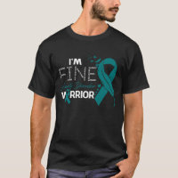 I'm Fine Anxiety Disorder Warrior Awareness Feathe