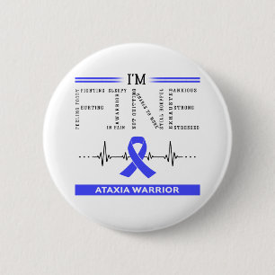 I'm Fine Ataxia Warrior 6 Cm Round Badge