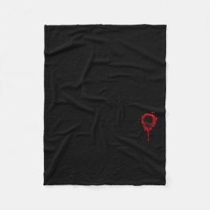 I'm Fine Bloody Funny Horror Halloween Men Women  Fleece Blanket