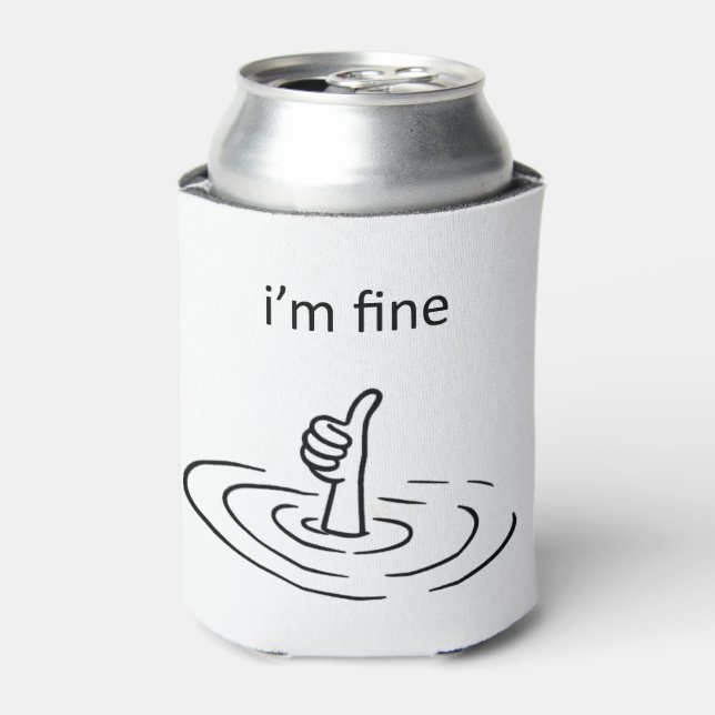 I'm Fine Can Cooler (Can Front)