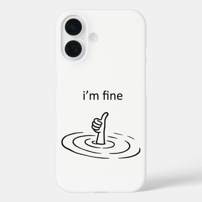 I'm Fine Case-Mate iPhone Case (Back)