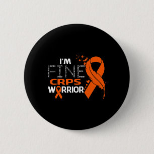 I'm Fine Crps Warrior Awareness Feather 6 Cm Round Badge
