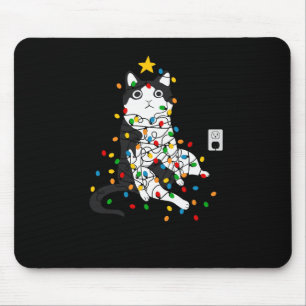 I'm Fine Everything Is Fine Funny Cat Christmas Li Mouse Mat