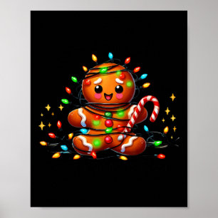 I'm Fine Everything Is Fine Gingerbread Christmas Poster