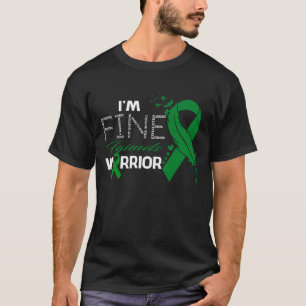 I'm Fine Fgimds Warrior Awareness Feather T-Shirt