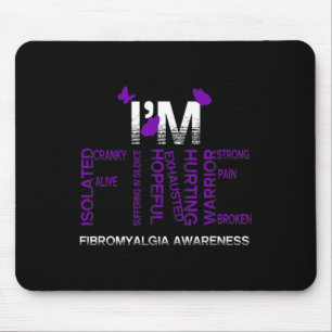 I'm Fine Fibromyalgia Warrior Fibro Awareness Purp Mouse Mat