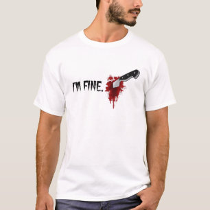 Im Fine Halloween Blood Splatter Bloody Halloween T-Shirt