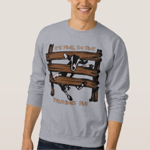 I'm Fine It's Fine Everything's Fine Funny Goat Sweatshirt