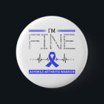 I'm Fine Juvenile Arthritis Warrior 6 Cm Round Badge<br><div class="desc">I'm Fine Juvenile Arthritis Warrior Support Juvenile Arthritis Awareness Gifts</div>