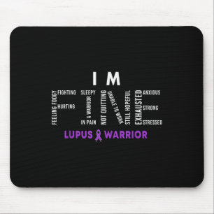 Im Fine Lupus Warrior Lupus Awareness Month Purple Mouse Mat