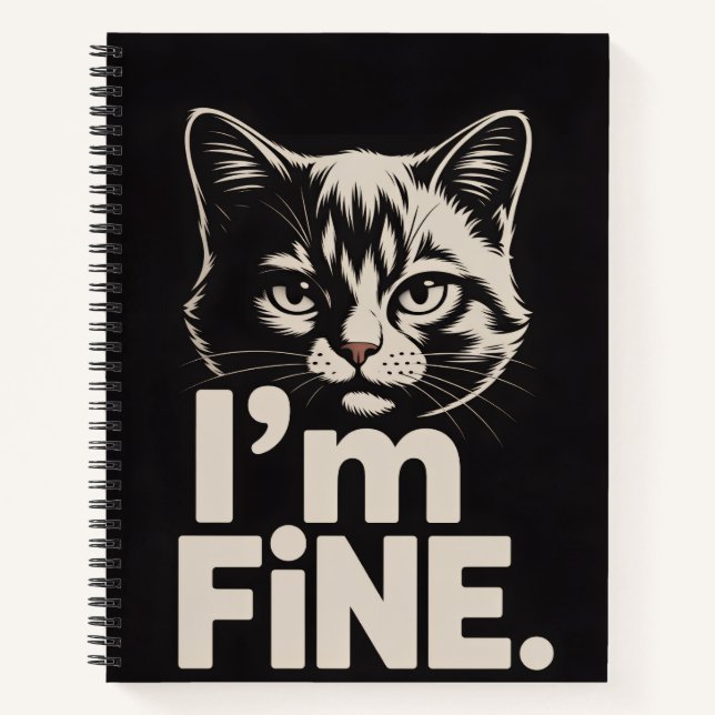 i'm fine notebook (Front)