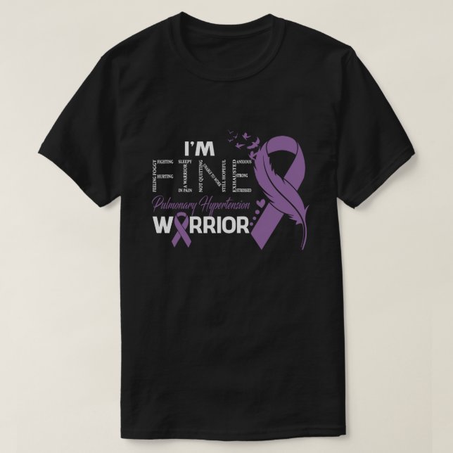 I'm Fine Pulmonary Hypertension Warrior Awareness  T-Shirt (Design Front)
