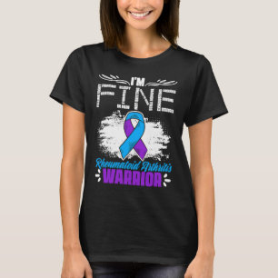 I'm Fine Ribbon Warrior Rheumatoid Arthritis Aware T-Shirt