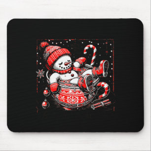 I'm Fine This Is Fine Just Having Meltdown Snowman Mouse Mat