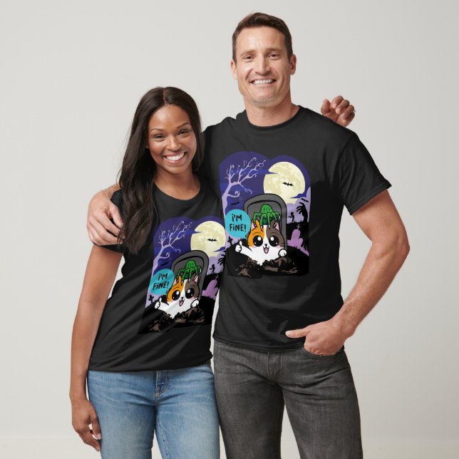 I'm fine with a zombie attack T-Shirt (Unisex)