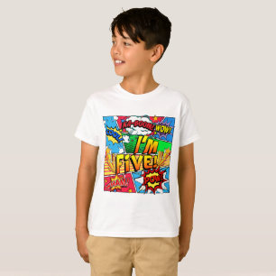 I'm Five Comic Book T-Shirt