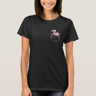 Im Flocking Fabulous Tropic Pink Flamingo Pocket T-Shirt