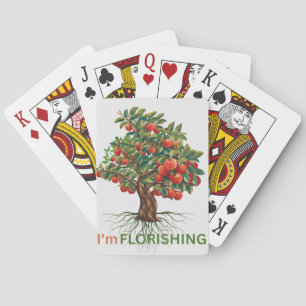 I'm Flourishing – Rooted Growth Inspirational Tree Playing Cards