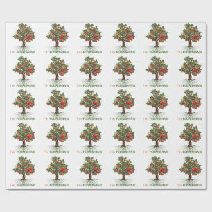 I'm Flourishing – Rooted Growth Inspirational Tree Wrapping Paper