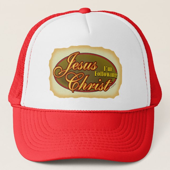 I'm Following Jesus Trucker Hat (Front)