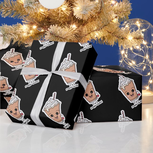 I'm Frappe-tastic | Frappe with whipped cream Wrapping Paper (Holidays)