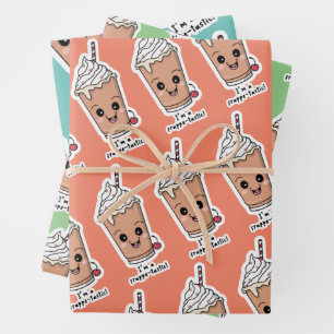 I'm Frappe-tastic Frappe with whipped cream Wrapping Paper Sheet