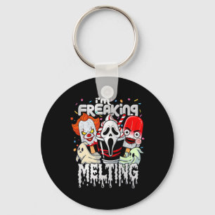 I'm Freaking Melting Funny Halloween Ice Cream Jok Key Ring