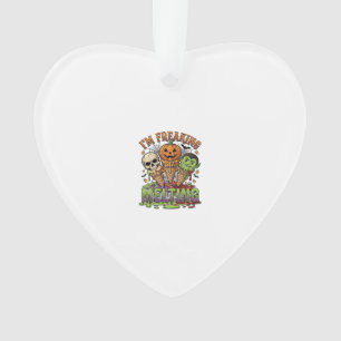 Im Freaking Melting Halloween Ice Cream Skull Pump Ornament