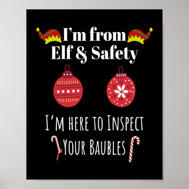 Im from Elf u Safety Christmas Present Poster (Front)