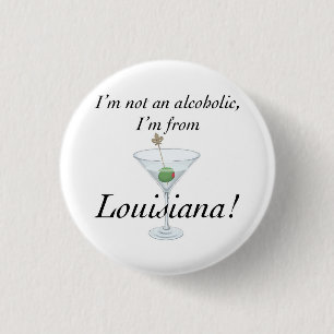I'M FROM LOUISIANA B 3 CM ROUND BADGE