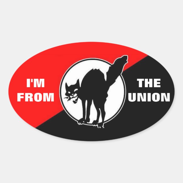 i'm from the union oval sticker (Front)