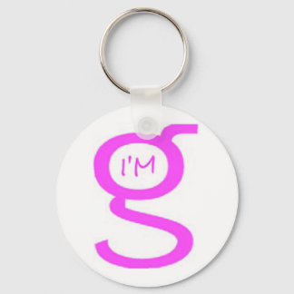 I'm G Keychain with Pink Logo