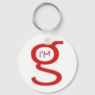 I'm G Keychain with Red Logo