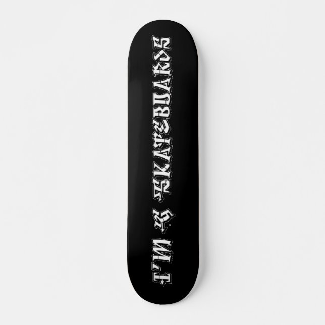 I'm G Skateboards (Degrassi Graffiti Font) - black (Front)