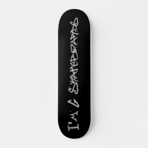 I'm G Skateboards (Rufa Font) - black/grey