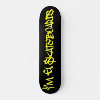 I'm G Skateboards (Stylin BRK Font) - black/yellow